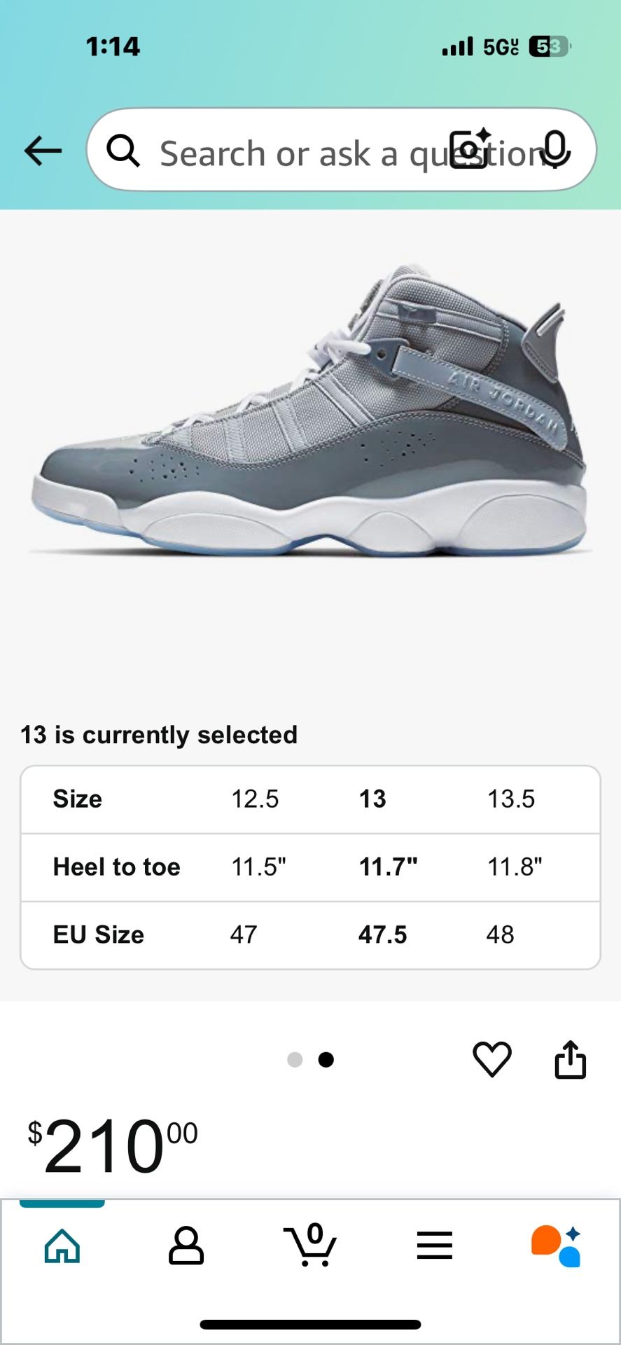 Jordan Size 12