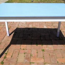 Blue & White Kitchen Table
