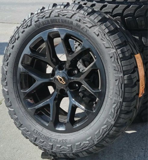 20" Chevy Silverado GMC Sierra Replica Wheels & Tires OFF-ROAD Tahoe Suburban Escalade Yukon Rims Rines Llantas