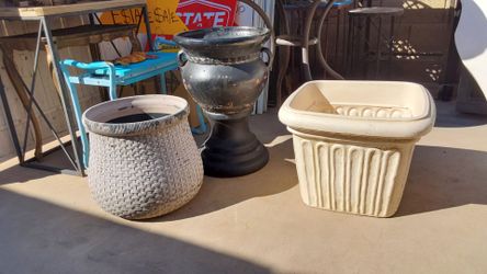 Lot of 3 Planter Pots - $35 for ALL Together