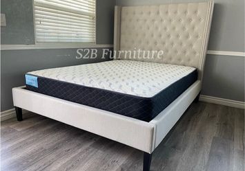 Queen size Ivory with Ortho Mattress Included