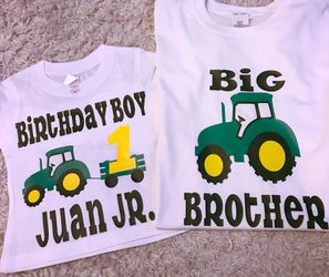 Tractor/John Deere theme birthday shirt