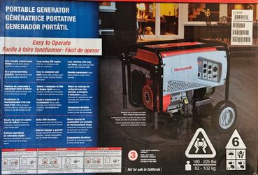 Honeywell Portable Generator 5500/6875 Watts - NEW IN BOX (2 Available)