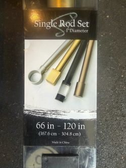 Gold curtain rods x 3