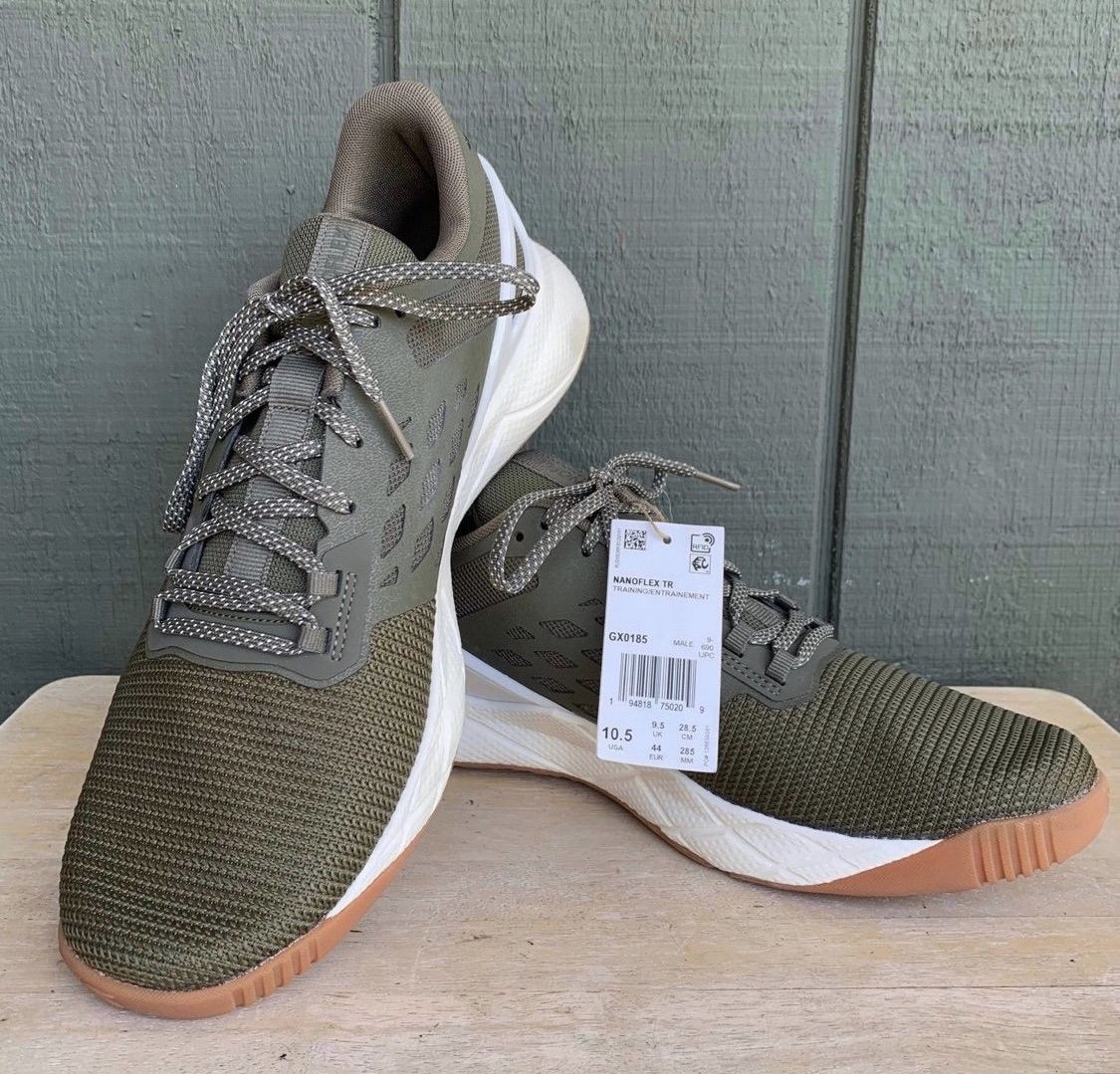 Mens Size 10.5 - Reebok Nanoflex TR Army Green Gum GX0185