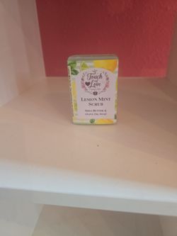 Lemon Mint Scrub Handmade SoapRefresh, exfoliate, and rejuvenate your skin with our Lemon Mint Scrub Handmade Soap.