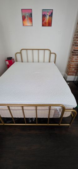 Queen sized mattress, topper and bedframe!