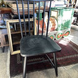 Black Wood Spindle Back Chair By Magnolia Home