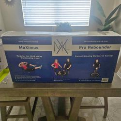 Maximus Pro Folding Rebounder Indoor Exercise Mini Trampoline 