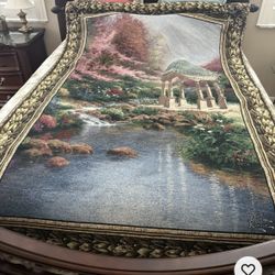 $60 Thomas Kinkade Gazebo Garden Tapestry