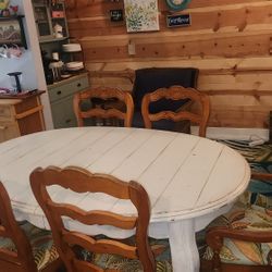 White Dining Table Stiurdy 6 Chairs With Extension