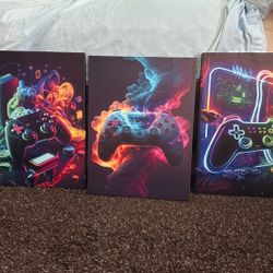 Set Of 3 Modern Canvas 12x16”
