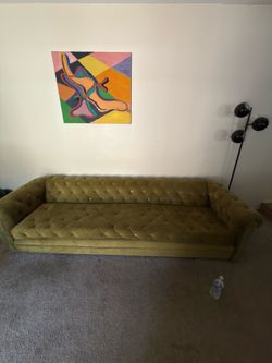 Vintage green couch
