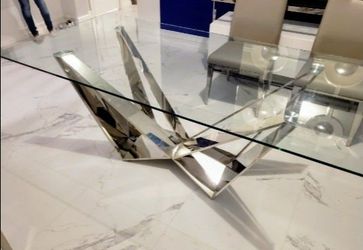 Modern Glass Dining Table