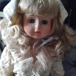 Vintage Porcelain Doll