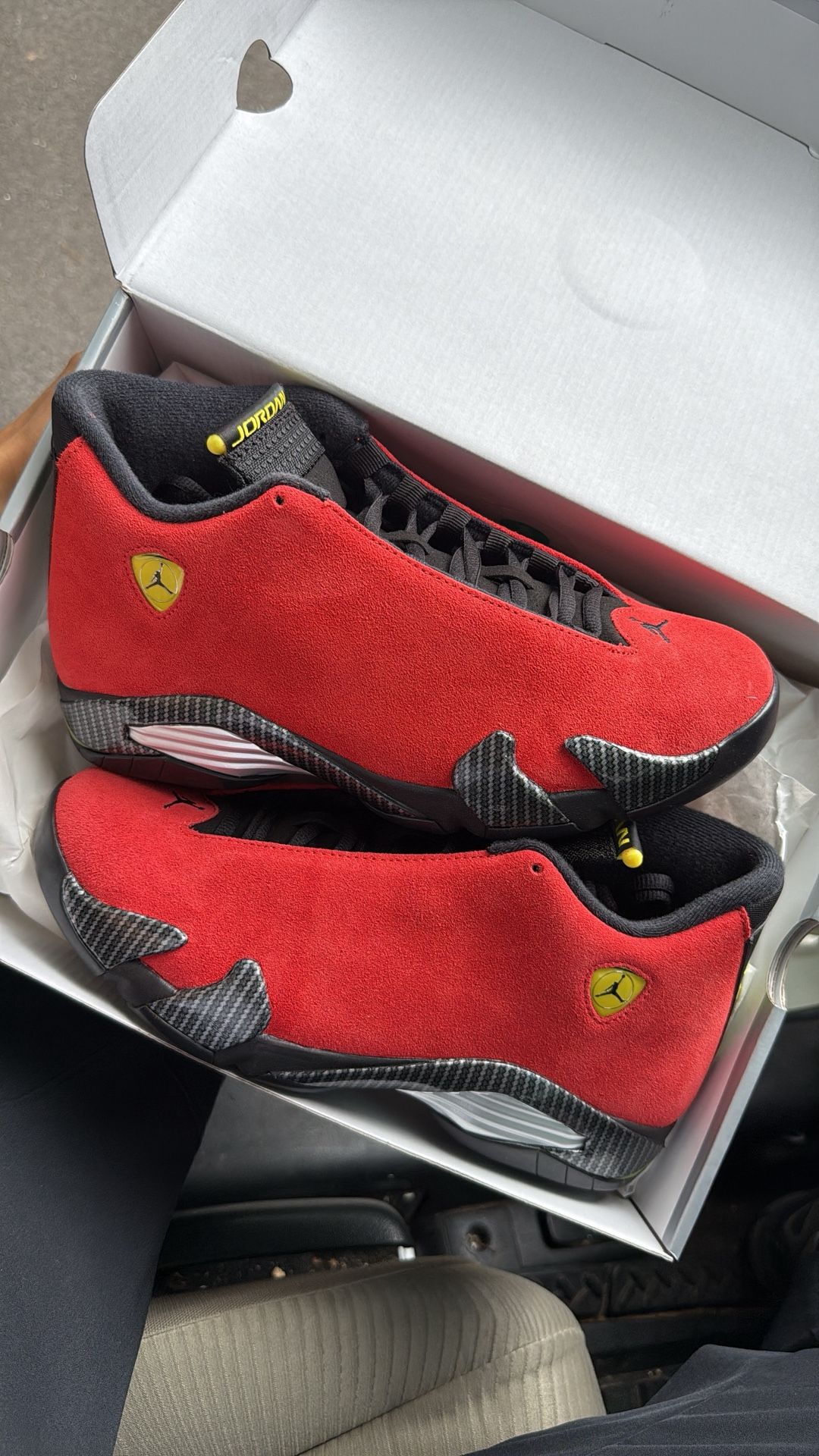 Air Jordan 14 Retro Ferrari Size 9.5 & 10.5