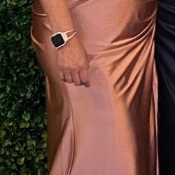 Used XL Rose Gold Long Dress