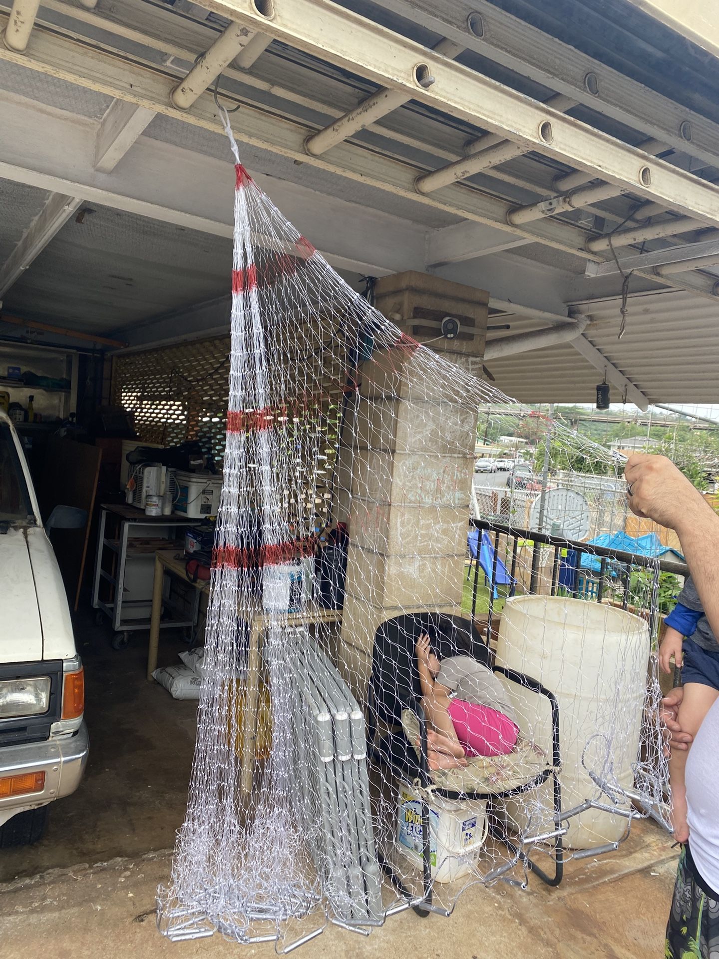 5’ (Red Pumana) Handmade Throw Net