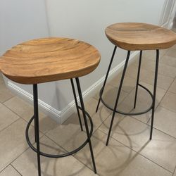 West Elm Bar Stools - Set of 2