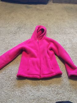 Girls pink soft jacket heavy