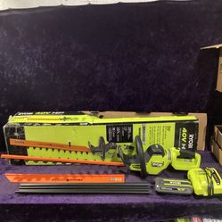 🧰🛠RYOBI 40V HP Brushless WHISPER Series 26” Hedge Trimmer w/2.0Ah Battery & Charger-NEW!-$195!🧰🛠