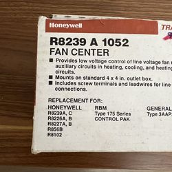 R8239A1052/U 40VA Fan Center with SPDT switching action