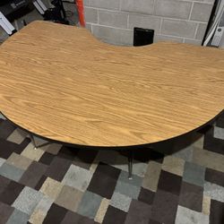 French Half Circle Teaching Table 