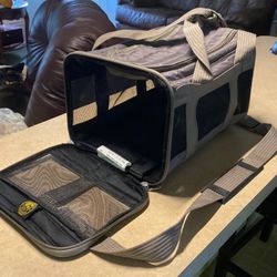 🐶Sherpa Original Deluxe Pet Carrier - Small - Charcoal Gray 