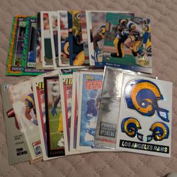 LA Rams Football Lot - Vintage 90s Stickers + 2024 Rookies ($10)