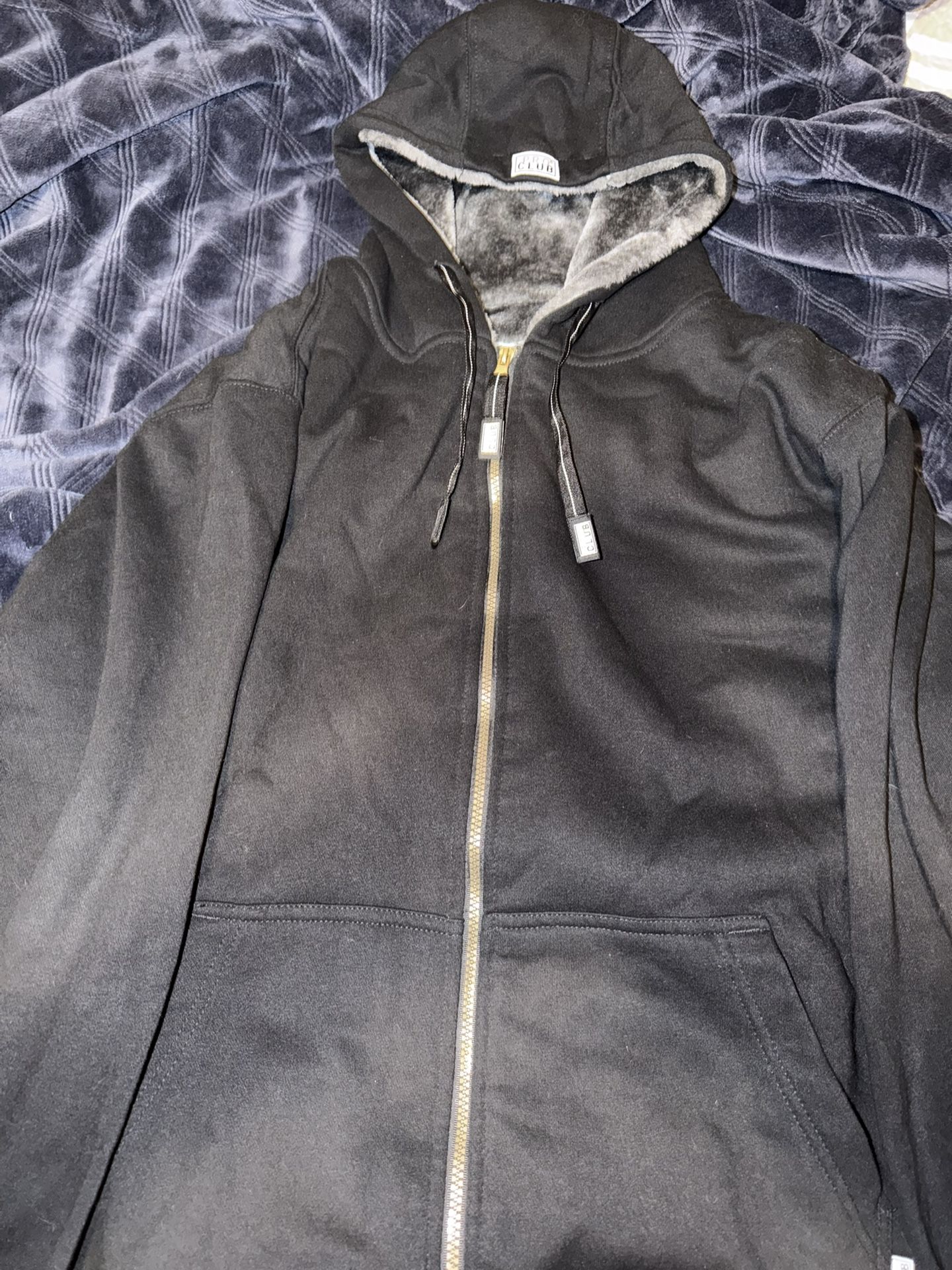 PRO CLUB MEN'S HEAVYWEIGHT PILE FURRY FULL ZIP HOODIE