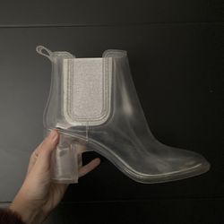 TRANSPARENT DISCO DIVA HEELS