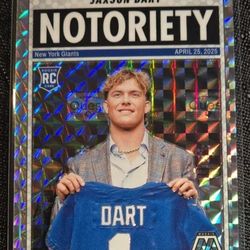 2025 Mosaic NY GIANTS  Jaxson Dart Notoriety
