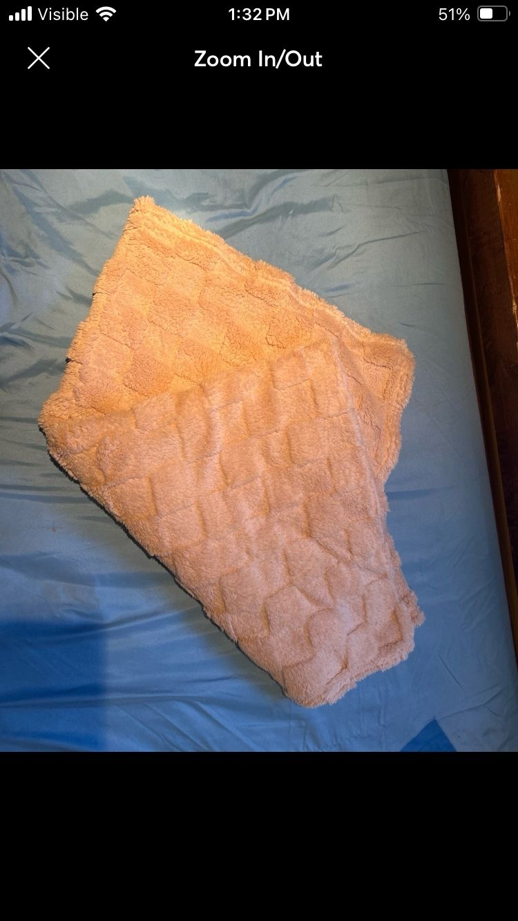 Soft Pink Throw Blanket