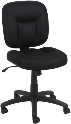 Amazon Basics Black Office Chair – Adjustable Height, Padded & Rolling