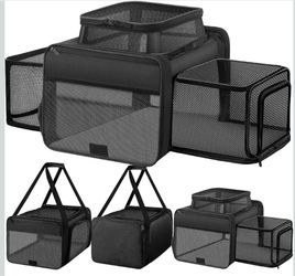 Sharlovy Top and 2 Sides Expandable Cat Carrier 17x11x11