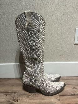 Old Gringo Python Snakeskin Tall Cowboy Boots Women’s 9.5 Exotic Western High