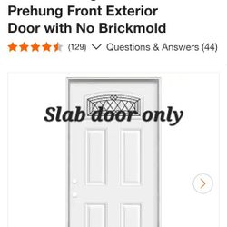 Slab Front Door 