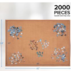 JUMBL SOFT PUZZLE BOARD 40" X 28" WITH COVER AND PUZZLE TRAY