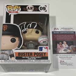 Buster Posey JSA San Francisco Giants Autographed Funko 