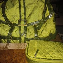 Suzanne Somers Weekender Bag w/ Makeup Case