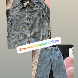 New Beautiful Women Jeweled Set Size L $65Firm