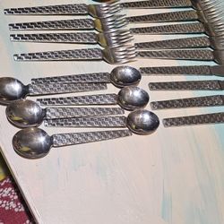 Vintage MIKASA Classic Weave Stainless Steel Set 30 Pc Rare Some Are More Than 4 Price For All 
