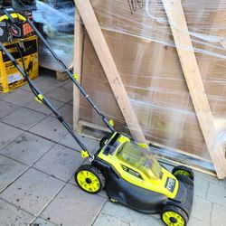 18v Brushless 16" Cordless Battery Walk Behind Push Lawn Mower 