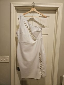 White Gold Stich Dress