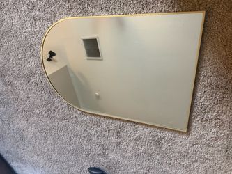 🥰🪞Large Wall Mirror with Gold Frame/30Hx20L