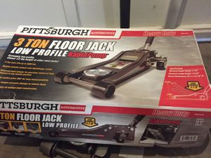 Pittsburgh 3 Ton Floor Jack Low Profile Stand Auto Car Mechanic