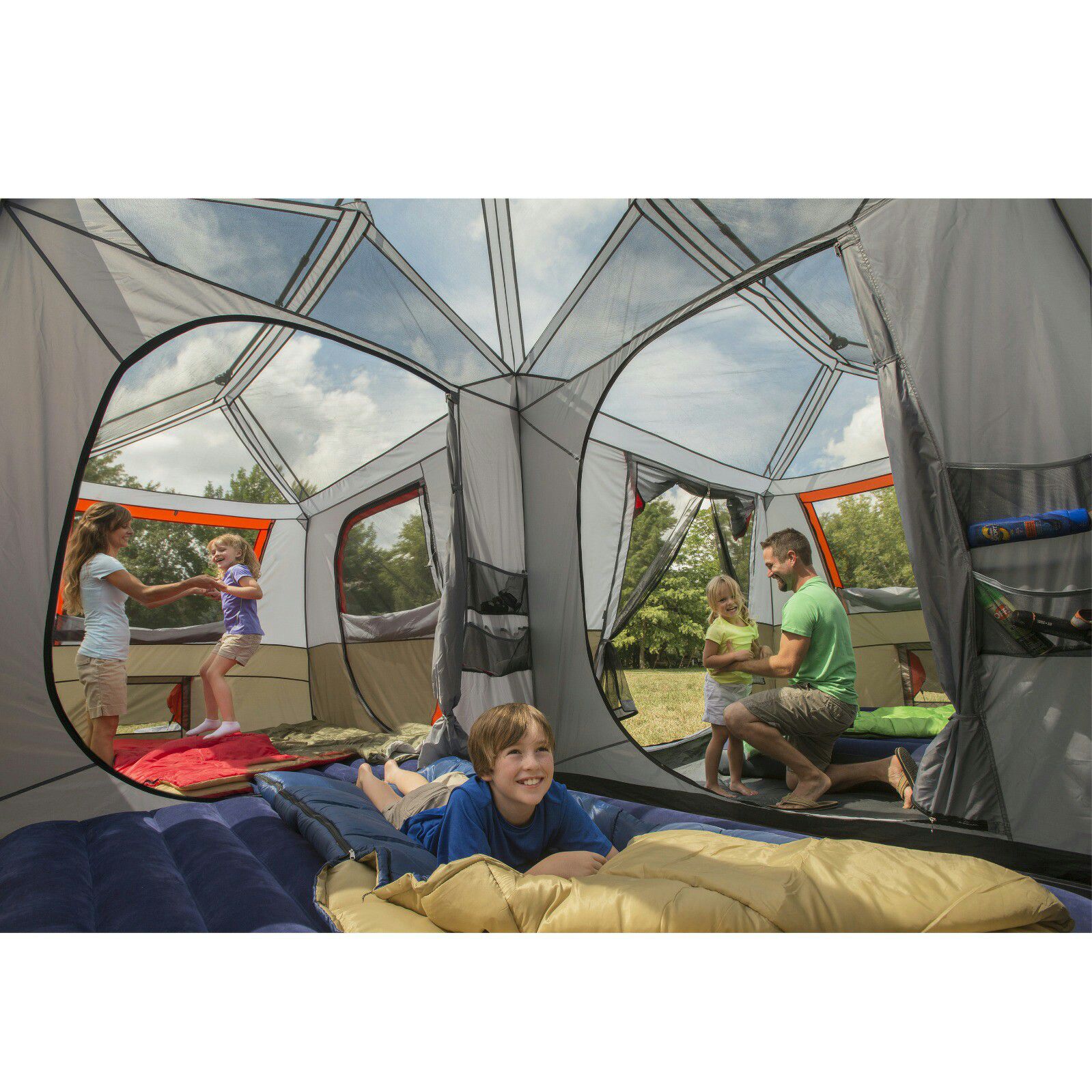 Ozark Trail 16x16 Instant Cabin Tent Sleeps 12 Broken