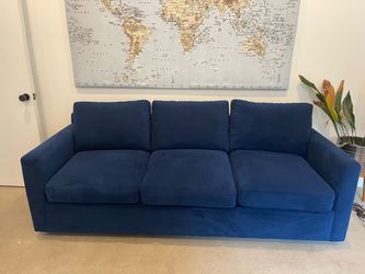 Crate and barrel blue sleeper