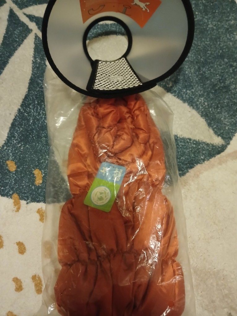 Small Dog Jacket And Cone