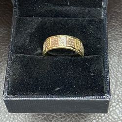 1 Of A Kind 14K Tri-Colored Gold Band